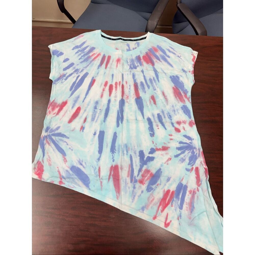 Zelos Tie Dye Tie Side Tee Size Large